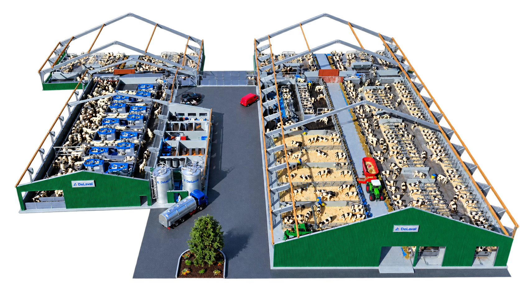 DeLaval Batch Milking Diorama